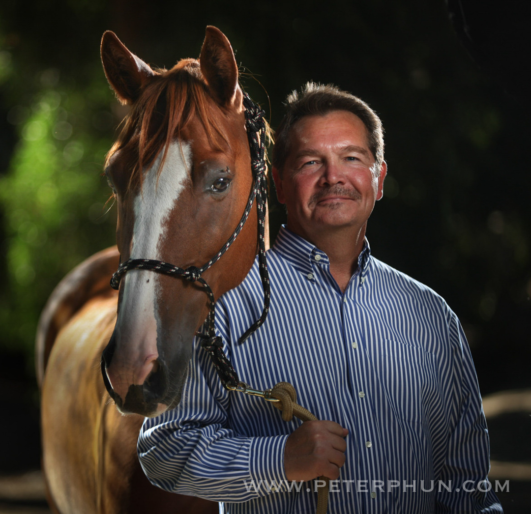 Dan Sewell with Butch his horse